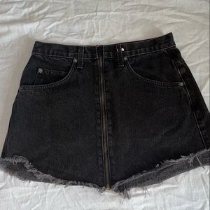 Black Carmar jean skirt